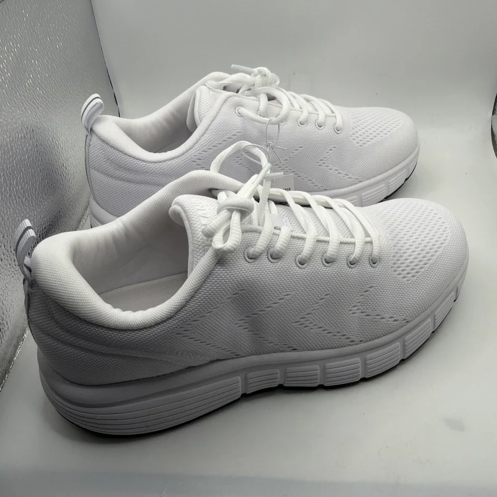 Kirkland Signature Men's‎ Sneaker Comfort Walker Shoes White - New! Size 9